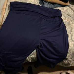 Navy Blue Wide-Leg Pants